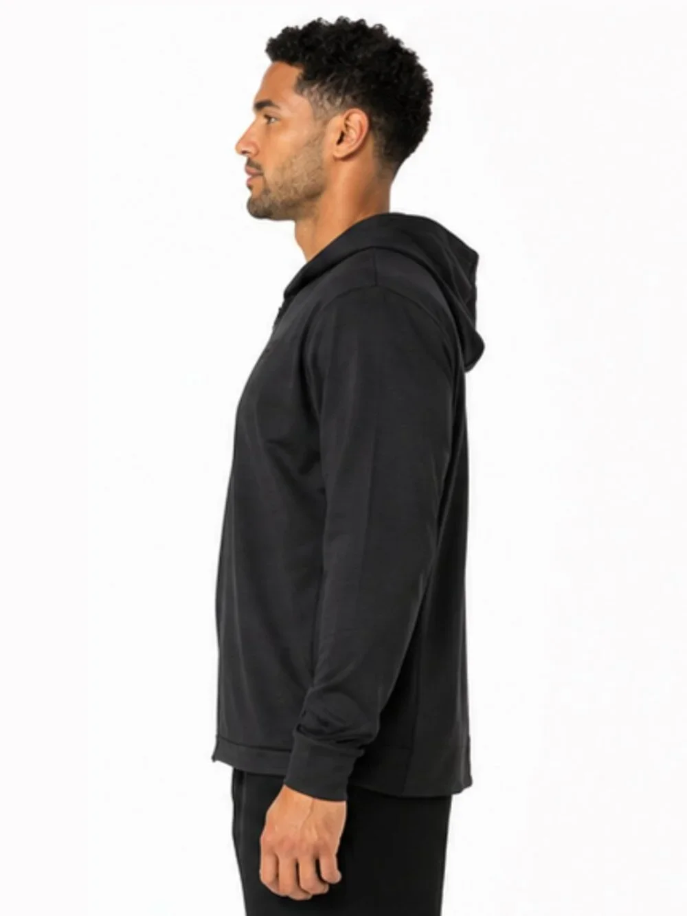 NWT Reebok Men's Small Black Dime Full Zip Hoodie Athletic Training Jacket